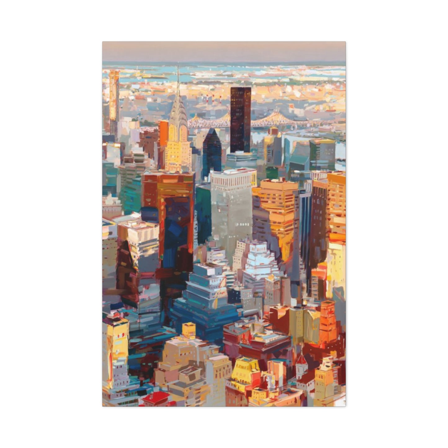 Manhattan City Skyline NYC Skylines Wall Art & Canvas Prints