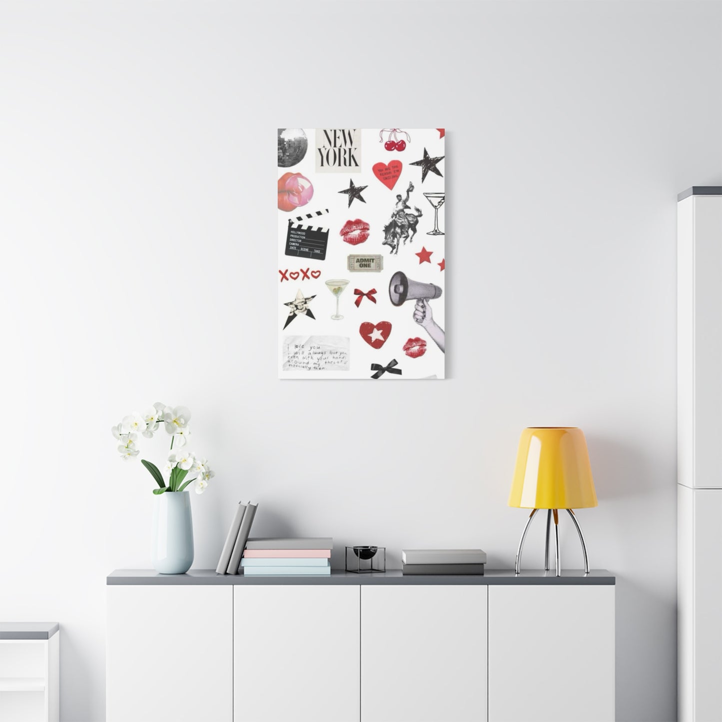 Lips Painting Wall Art & Canvas Prints