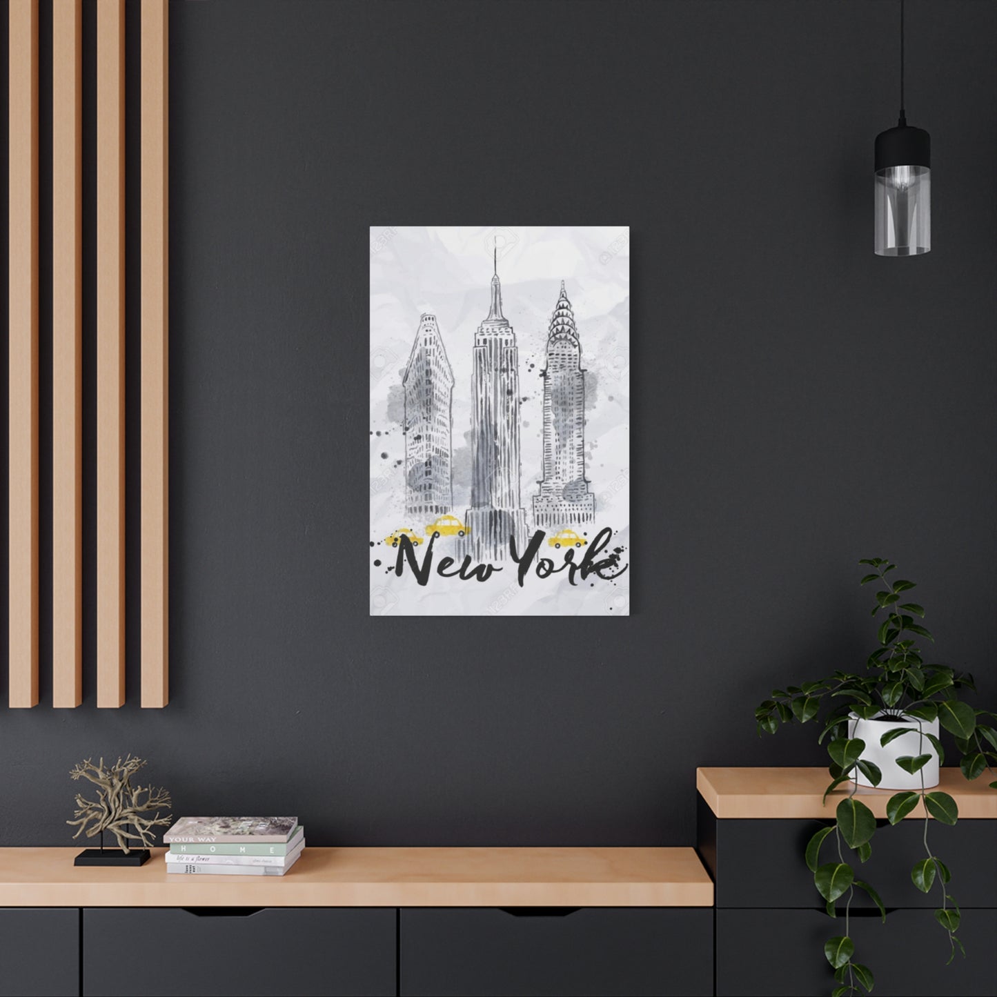 Drawing Of Empire State Building Skyline NYC Skyline Wall Art & Canvas Prints