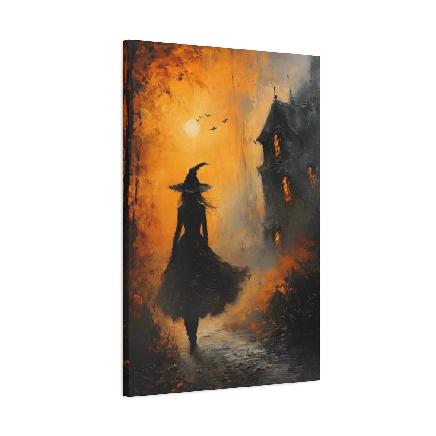 Halloween Scary Painting Wall Art & Canvas Prints