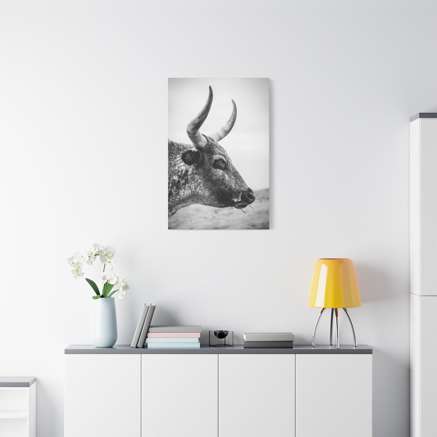 Wild Bull Curvy Longhorn Wall Art & Canvas Prints