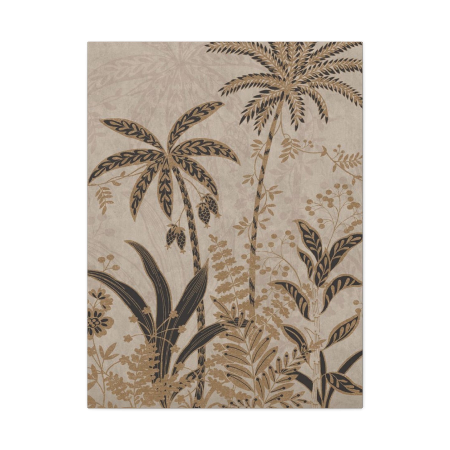 Brown Color Small Palm Tree Wall Art & Canvas Prints