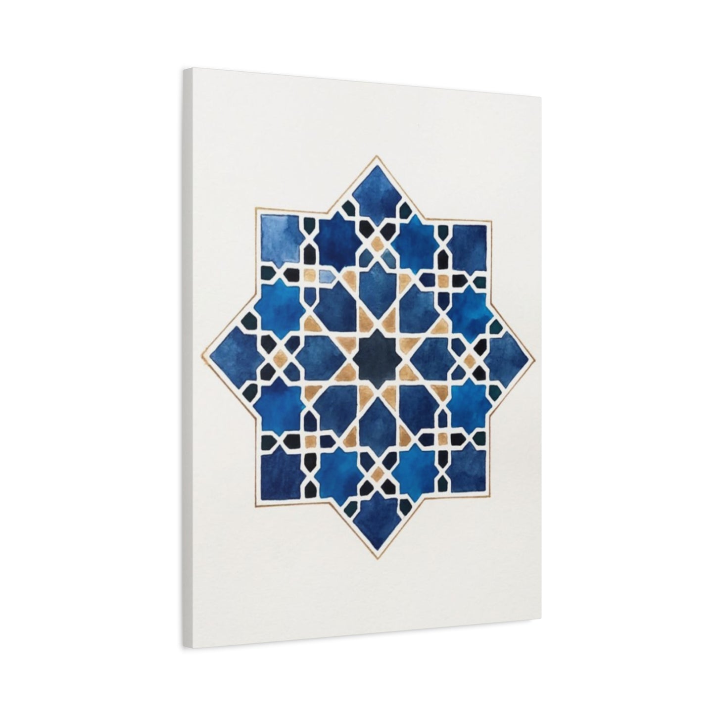 Blue Pattern Moroccan Wall Art & Canvas Prints