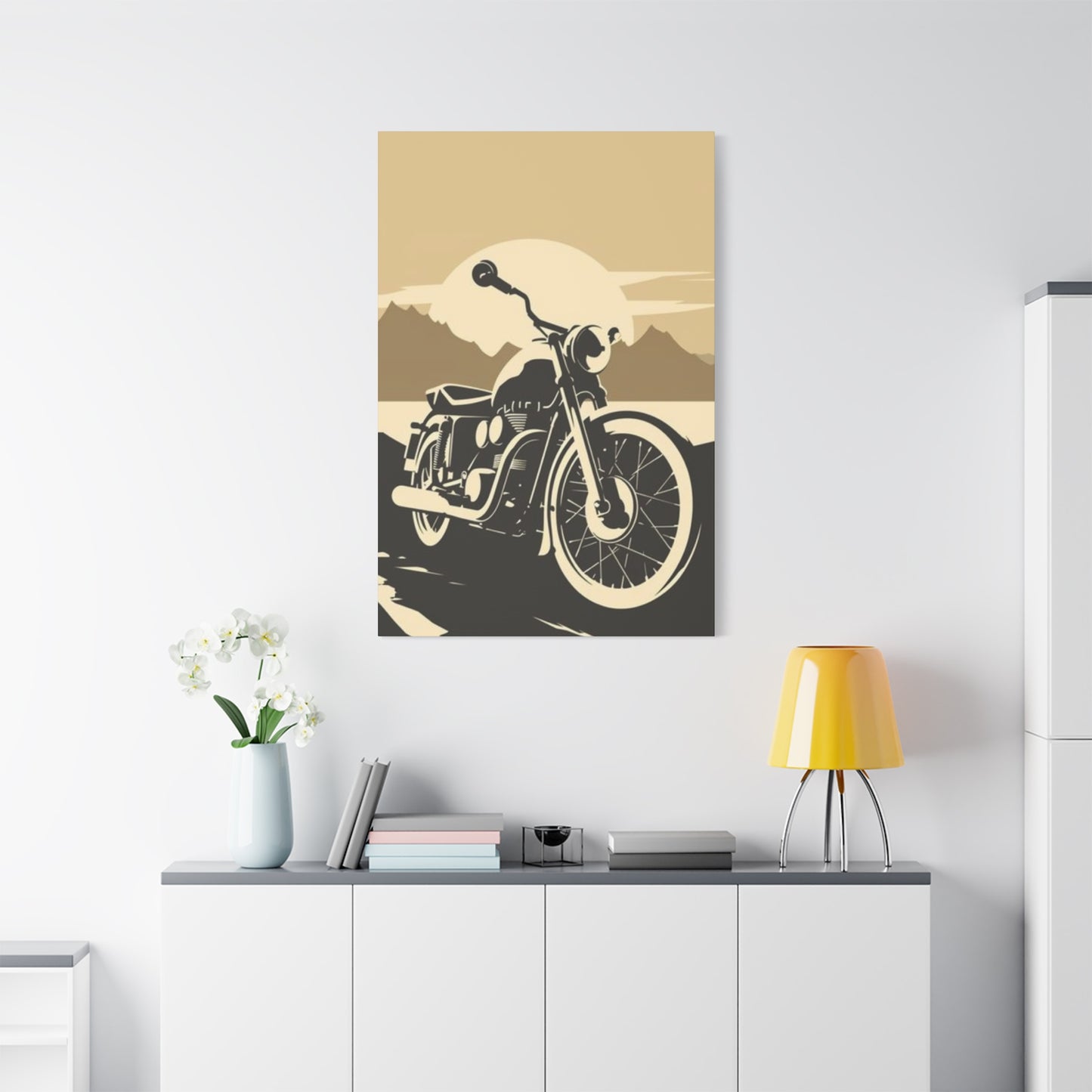 Classic Bike Poster Motorcycle Wall Art & Canvas Prints