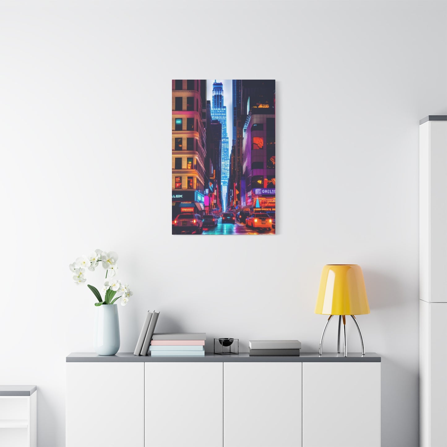 Night Life Of NYC Streets NYC Skyline Wall Art & Canvas Prints