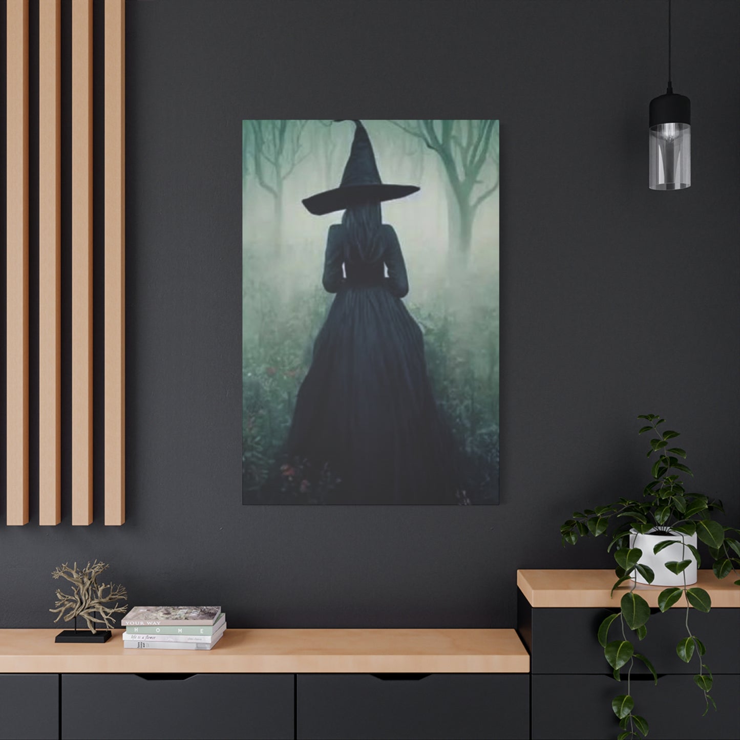 Halloween Witch Painting Wall Art & Canvas Prints