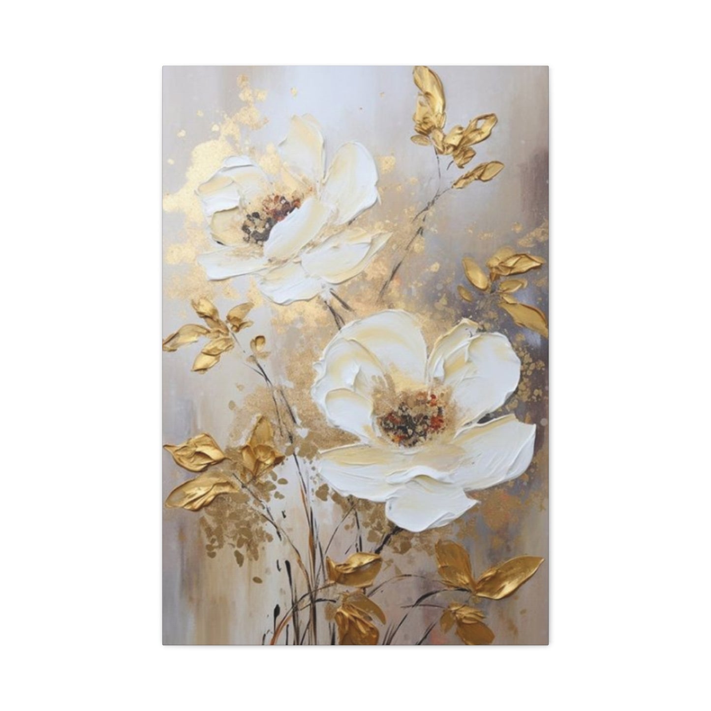 Golden Flower Wall Art & Canvas Prints