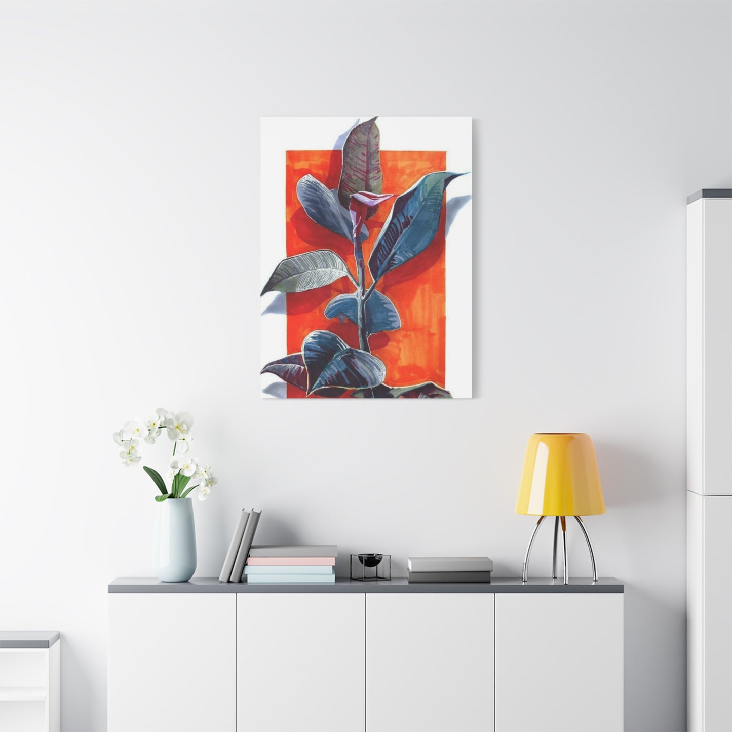 Leaf Plant Abstract Modernism Wall Art & Canvas Prints