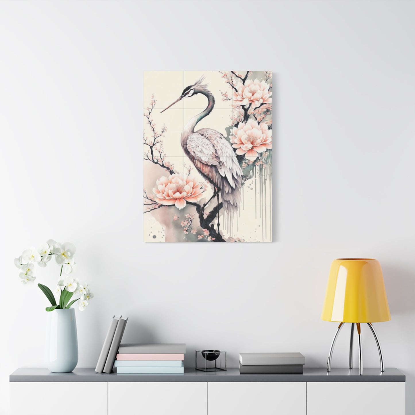 Pink Heron Wall Art & Canvas Prints