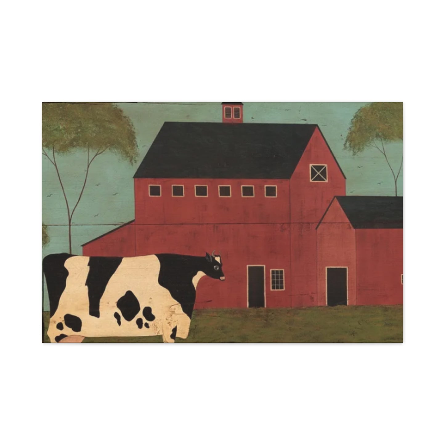 Cow in The Farm Kimble Warren Wall Art & Canvas Prints