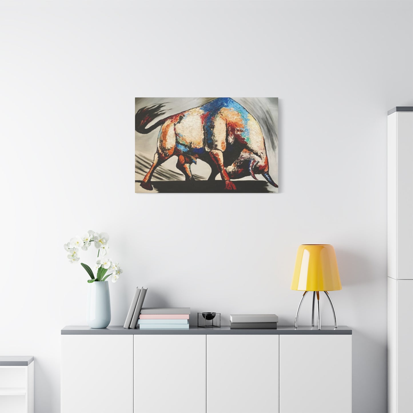 Bull Long Horns Wall Art & Canvas Prints