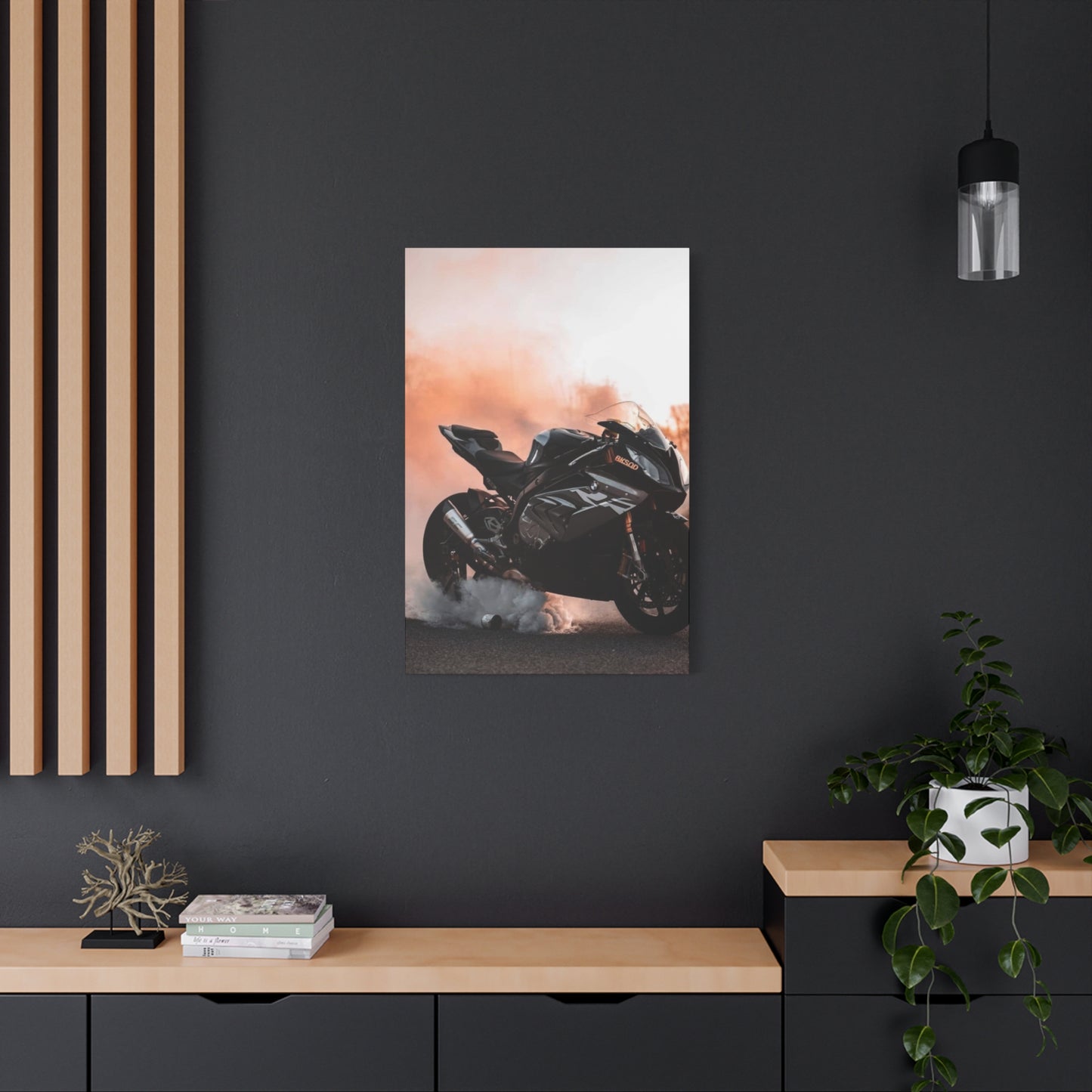 Superbike Burnout Motorcycle Wall Art & Canvas Prints