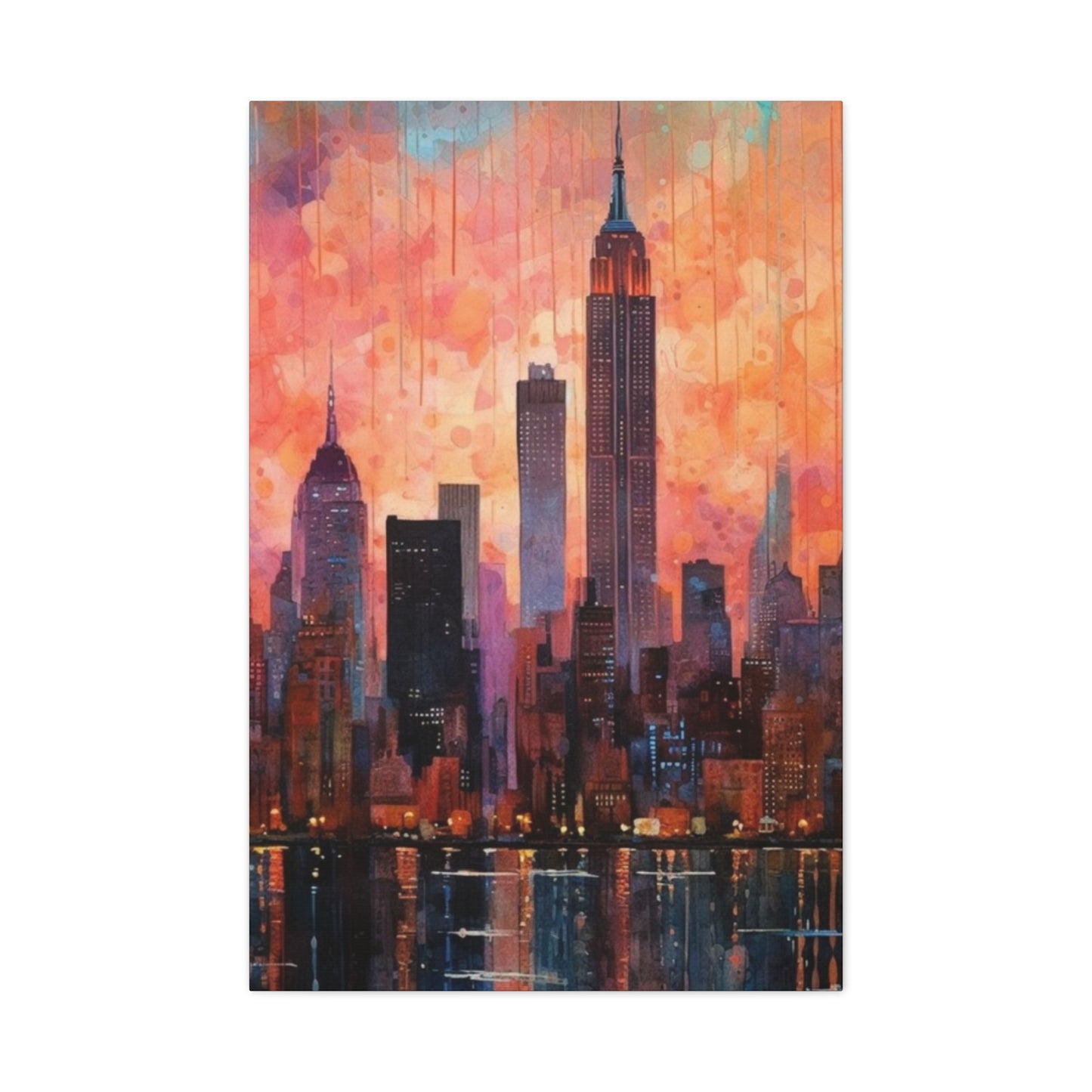 Painting Of New York City Skyline Wall Art & Canvas Prints