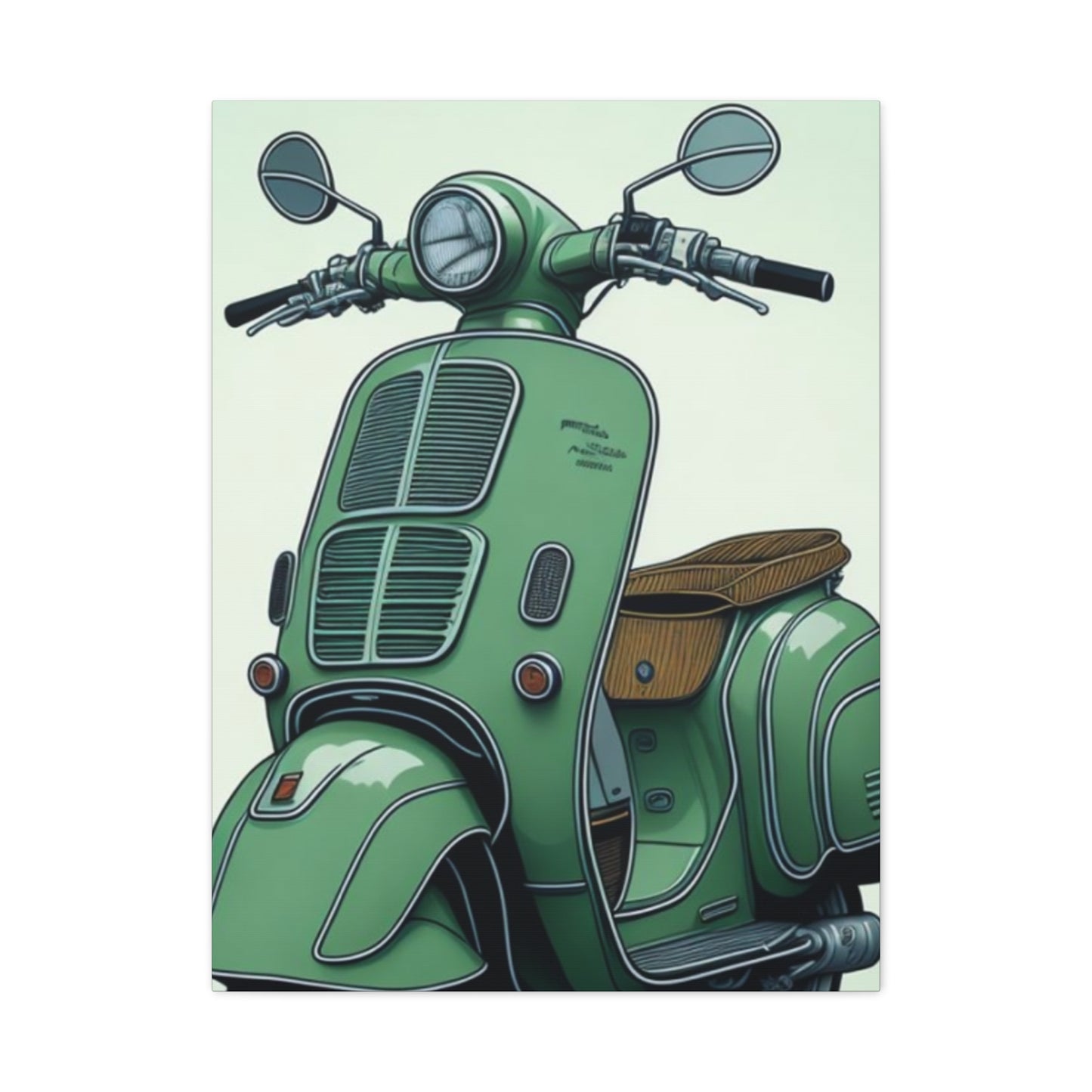 Jesper Scooter Poster Motorcycle Wall Art & Canvas Prints