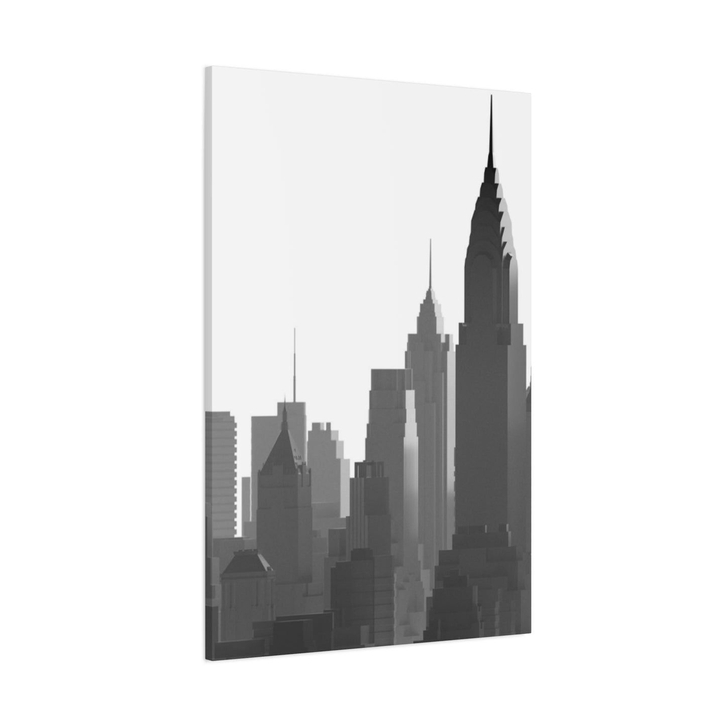 Monochrome City Skyline NYC Skyline Wall Art & Canvas Prints