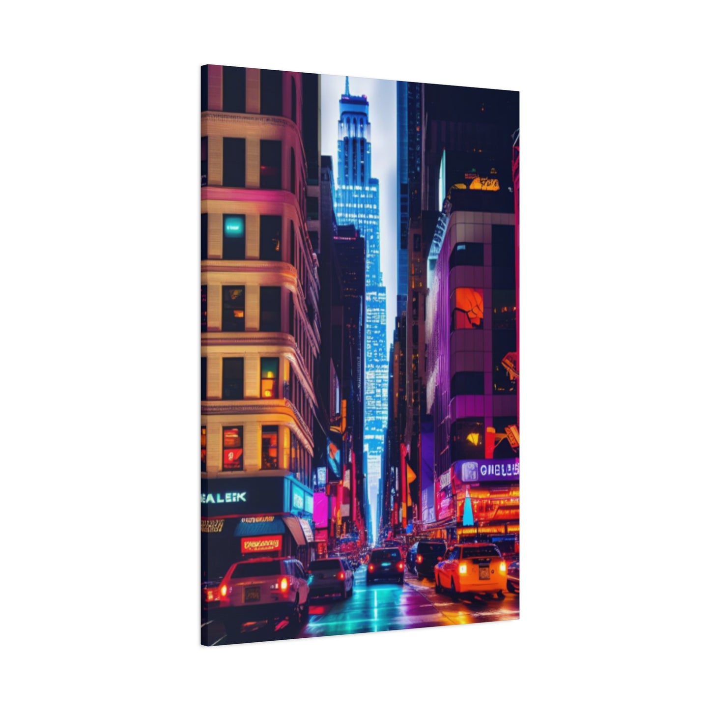 Night Life Of NYC Streets NYC Skyline Wall Art & Canvas Prints