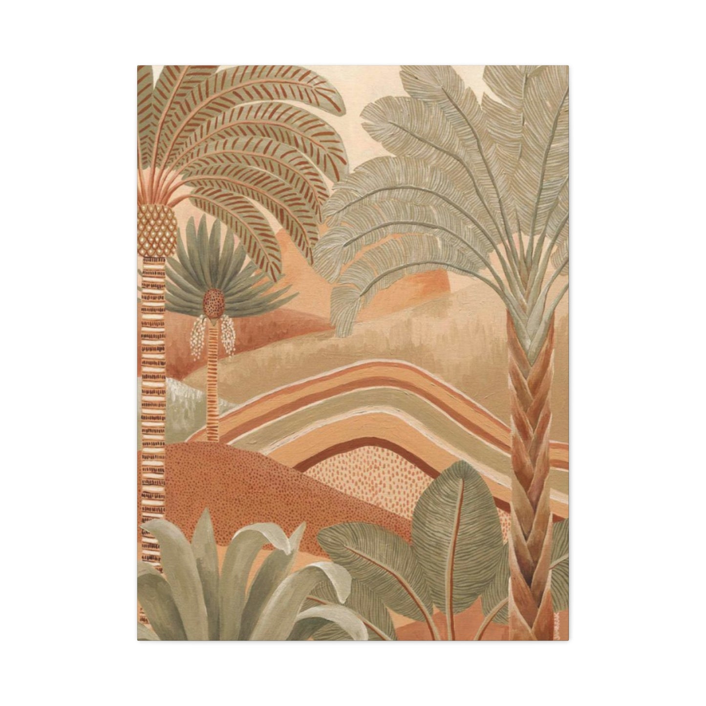 Brown & Green Palm Tree Wall Art & Canvas Prints