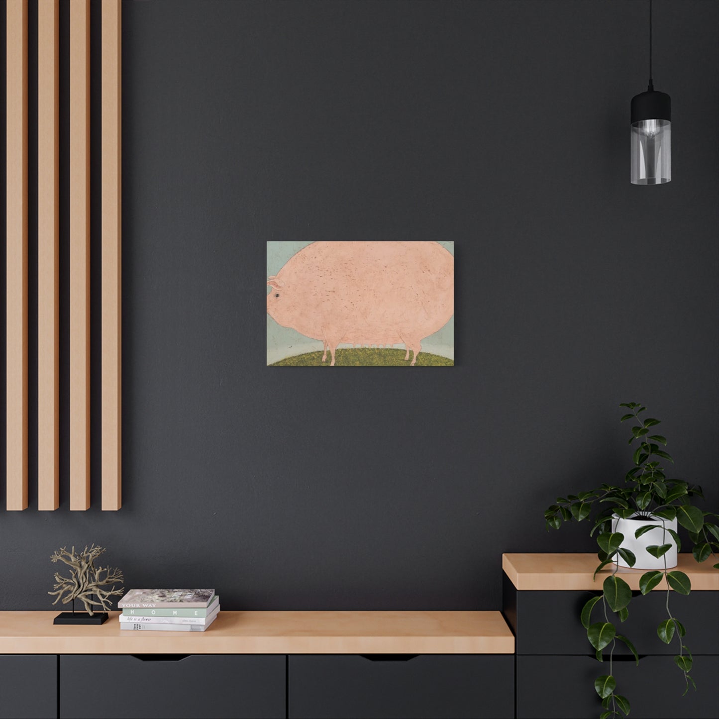 Fat Pig Kimble Warren Wall Art & Canvas Prints