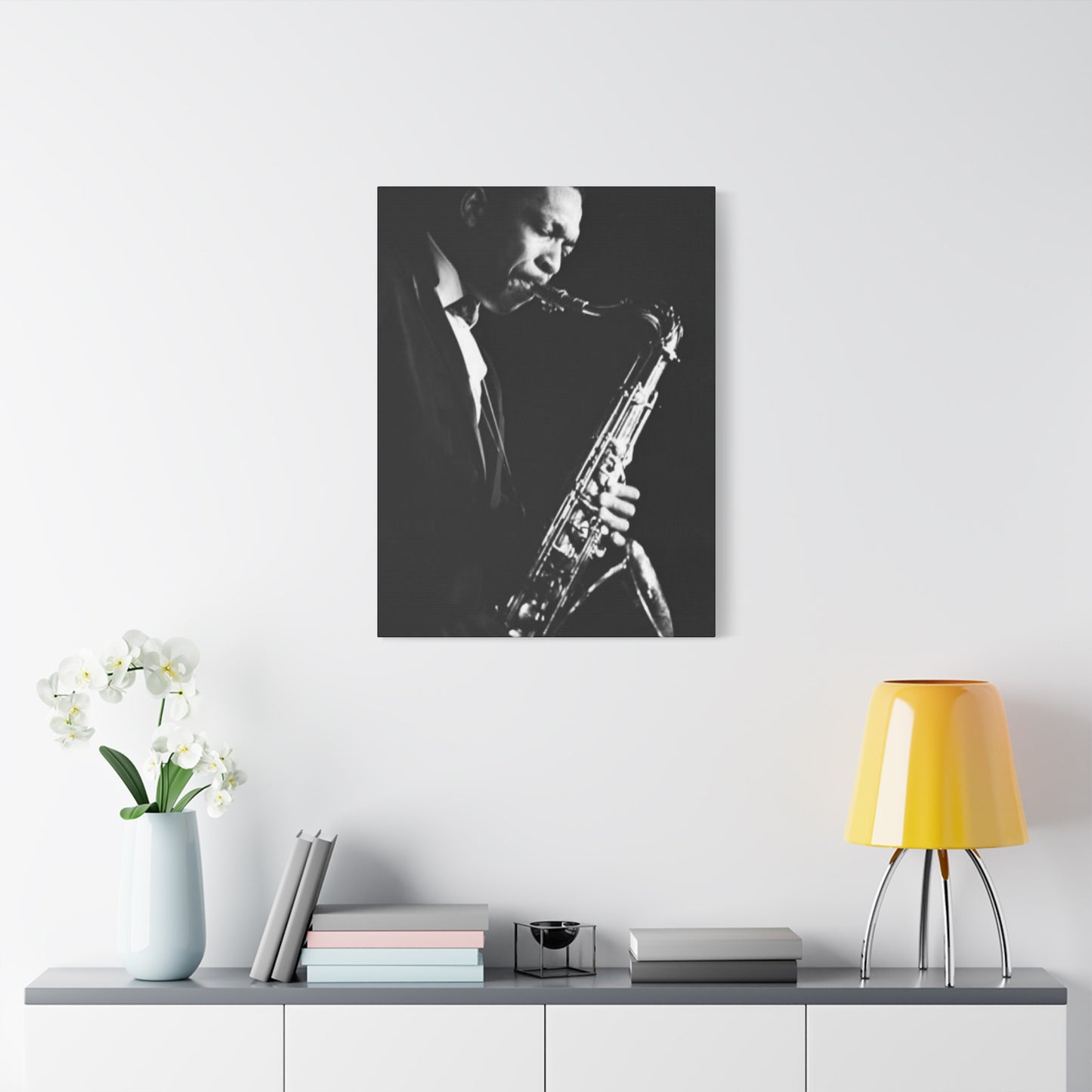 Black & White Jazz Music Artist Wall Art & Canvas Prints