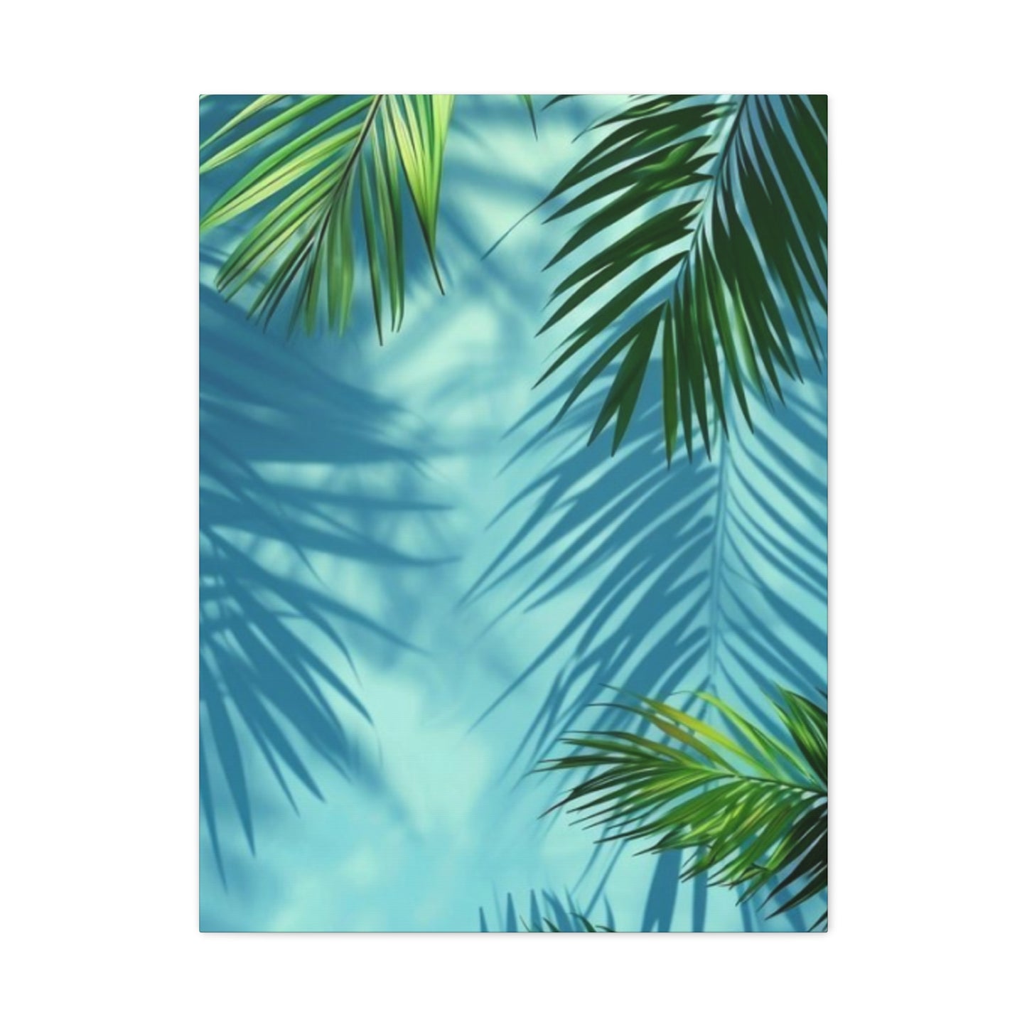 Shadow Of Palm Tree in Pool Wall Art & Canvas Prints