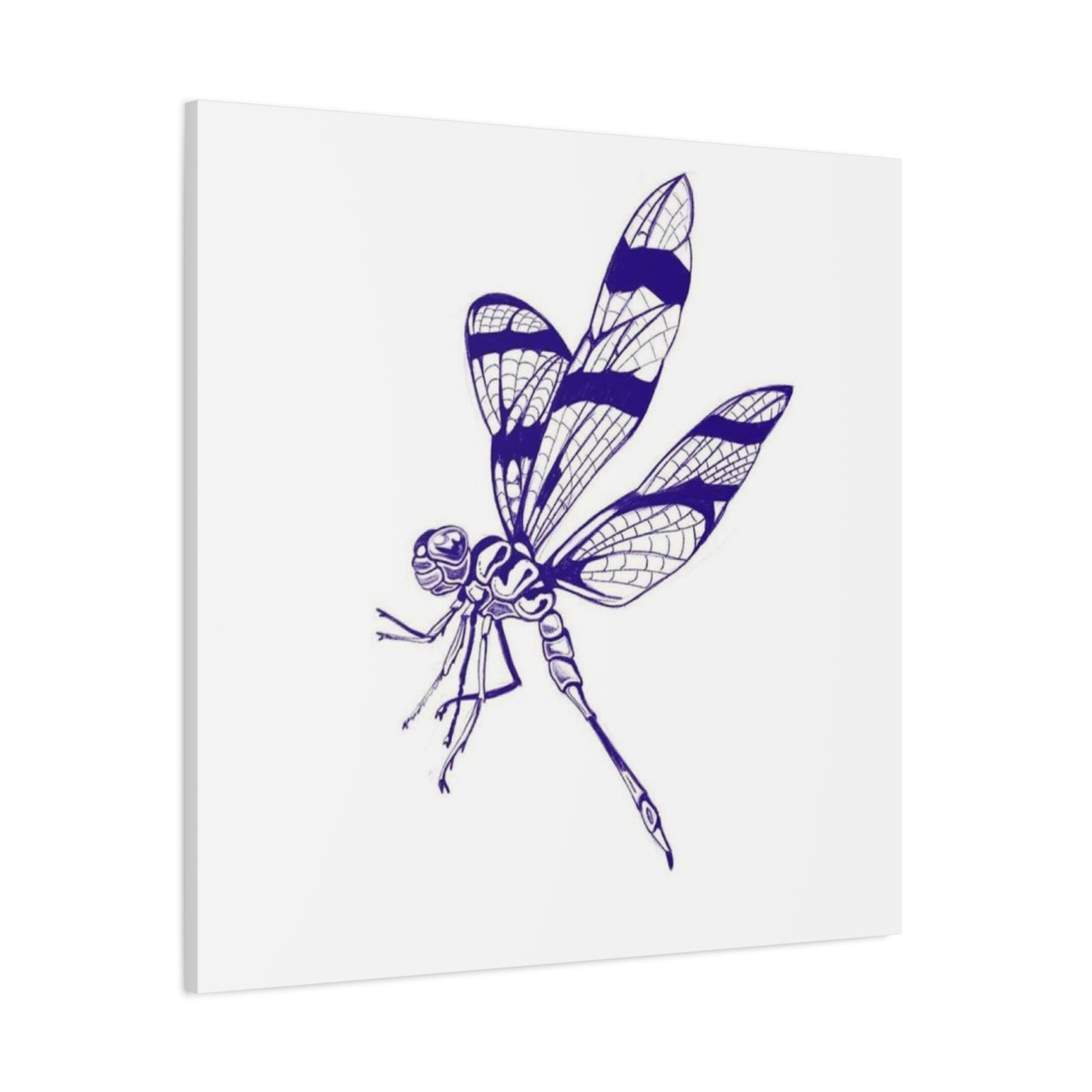 Blue Design Dragonfly Wall Art & Canvas Prints