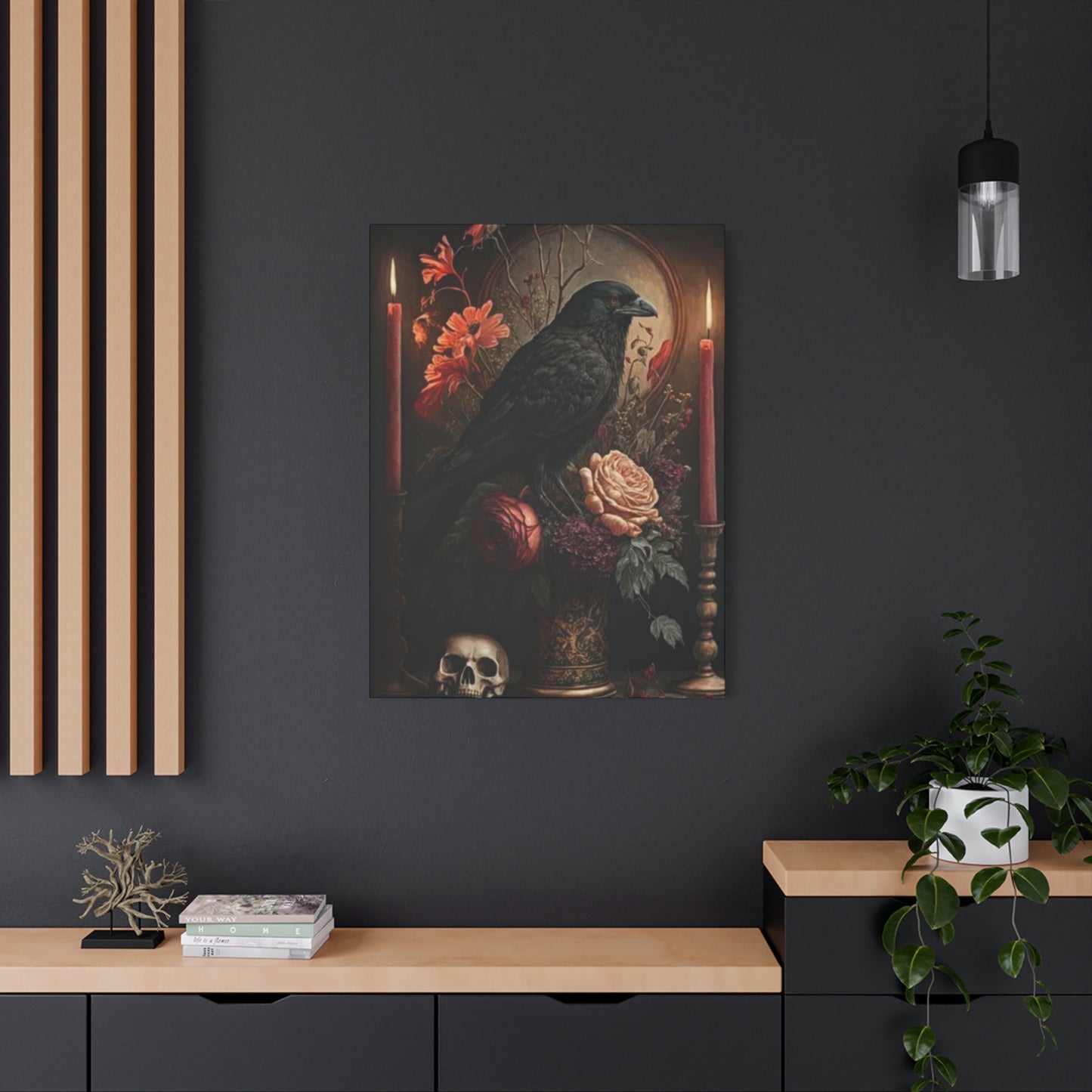 Scary Crow Halloween Wall Art & Canvas Prints