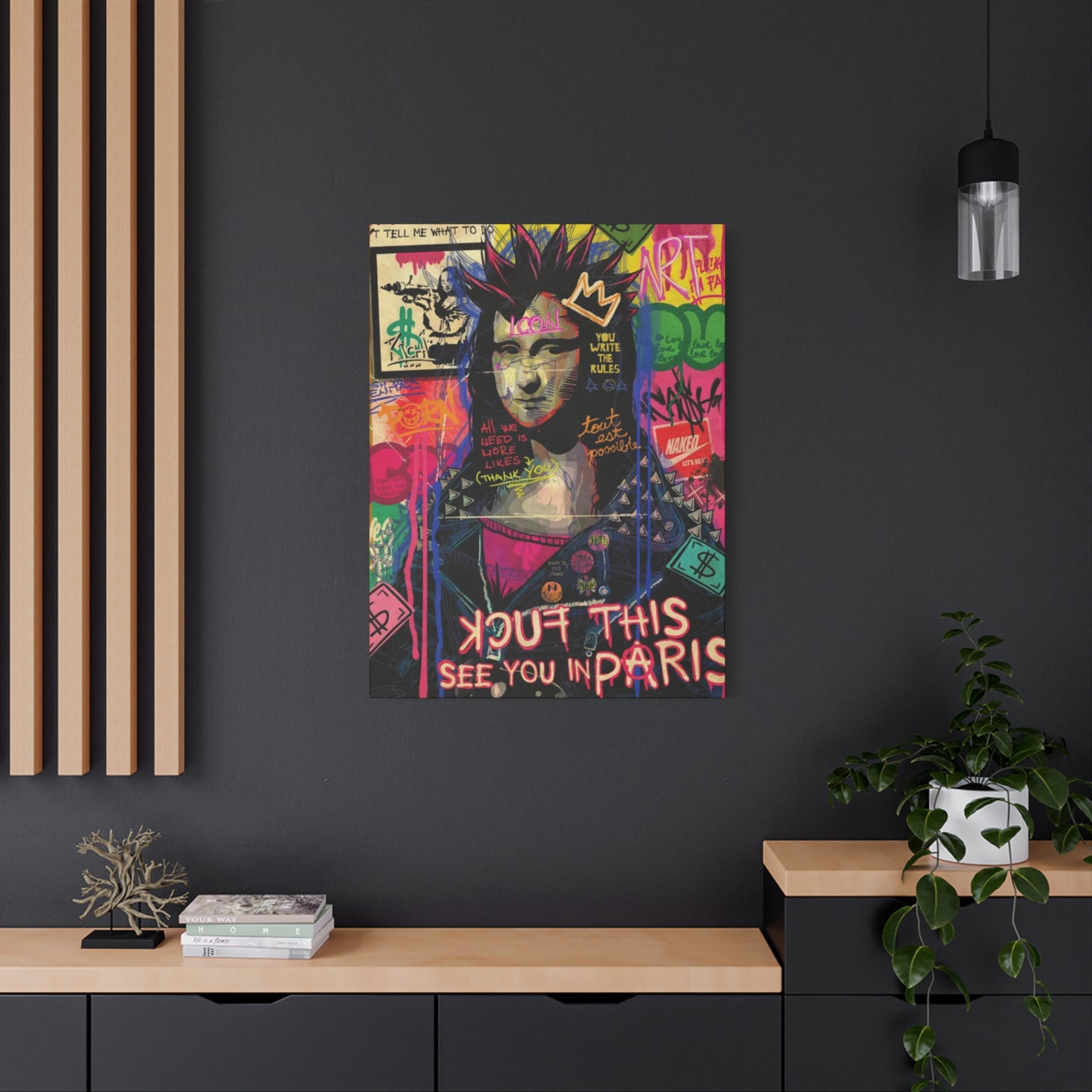 Mona Lisa Abstract Mixed Media Wall Art & Canvas Prints