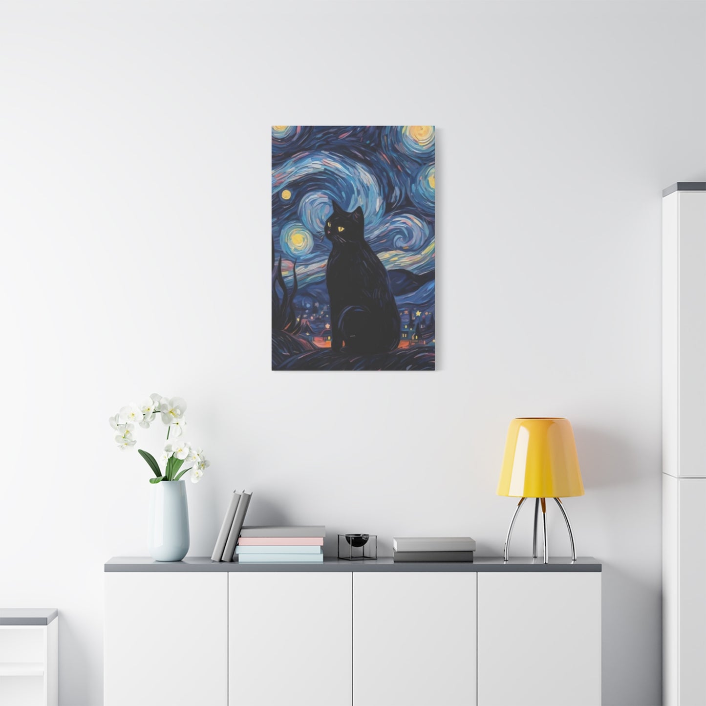 Black Cat Vincent Van Gogh Abstract Modernism Wall Art & Canvas Prints