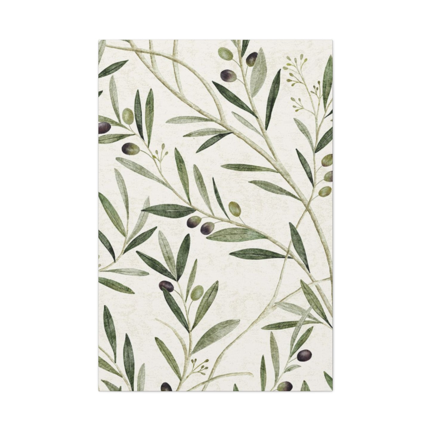 Olive Green Plant Leaves Wall Art & Canvas Prints