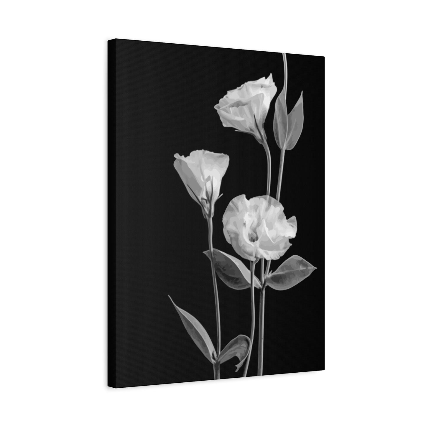 Black and White Flower Wall Art & Canvas Prints