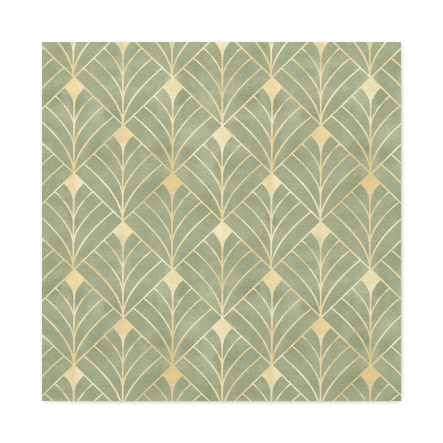 Light Olive Green Pattern Painting Wall Art & Canvas Prints