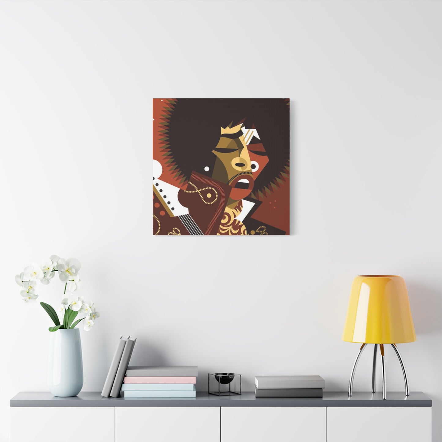 Jimi Hendrix Cartoon Poster Wall Art & Canvas Prints