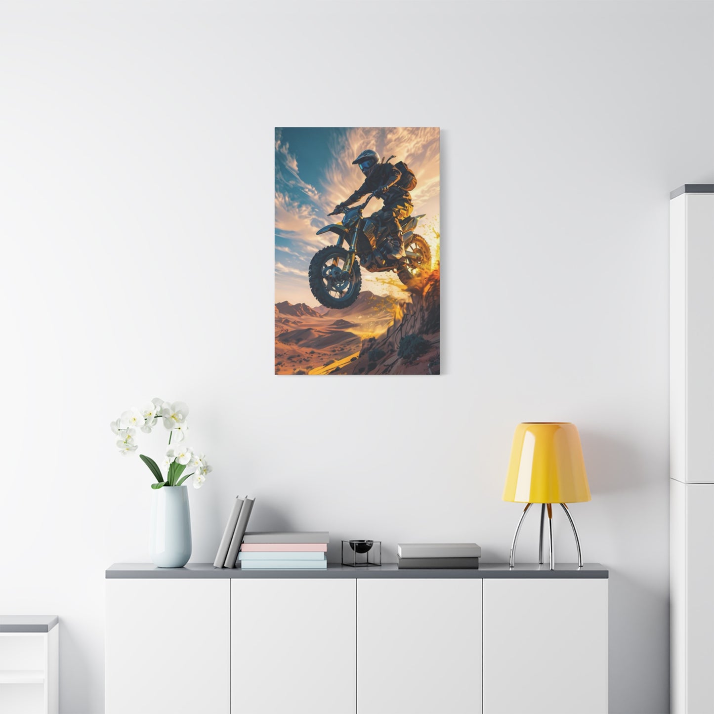 Bike Riding Motorcycle Wall Art & Canvas Prints