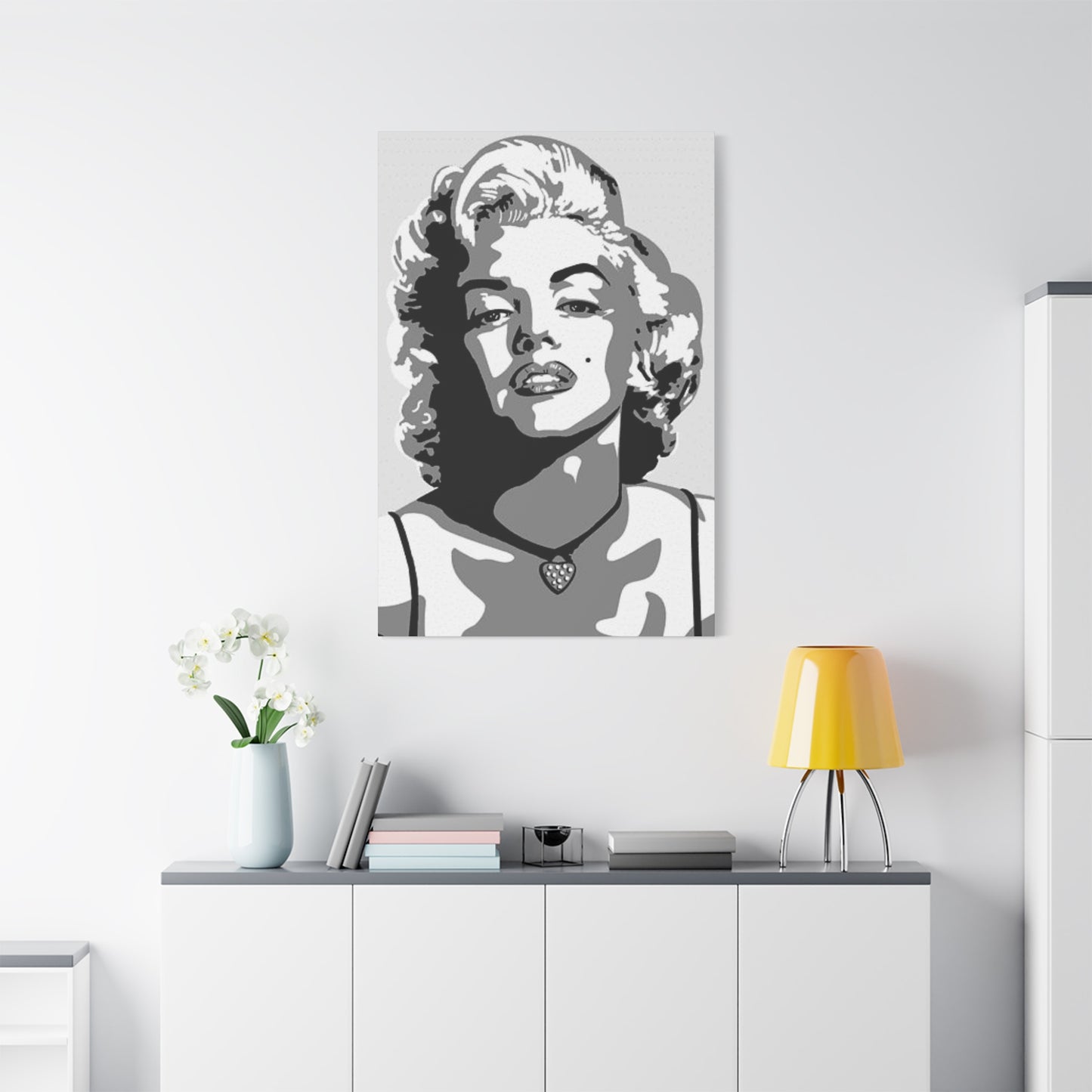 Beautiful Marilyn Monroe Candid Drawing Wall Art & Canvas Prints