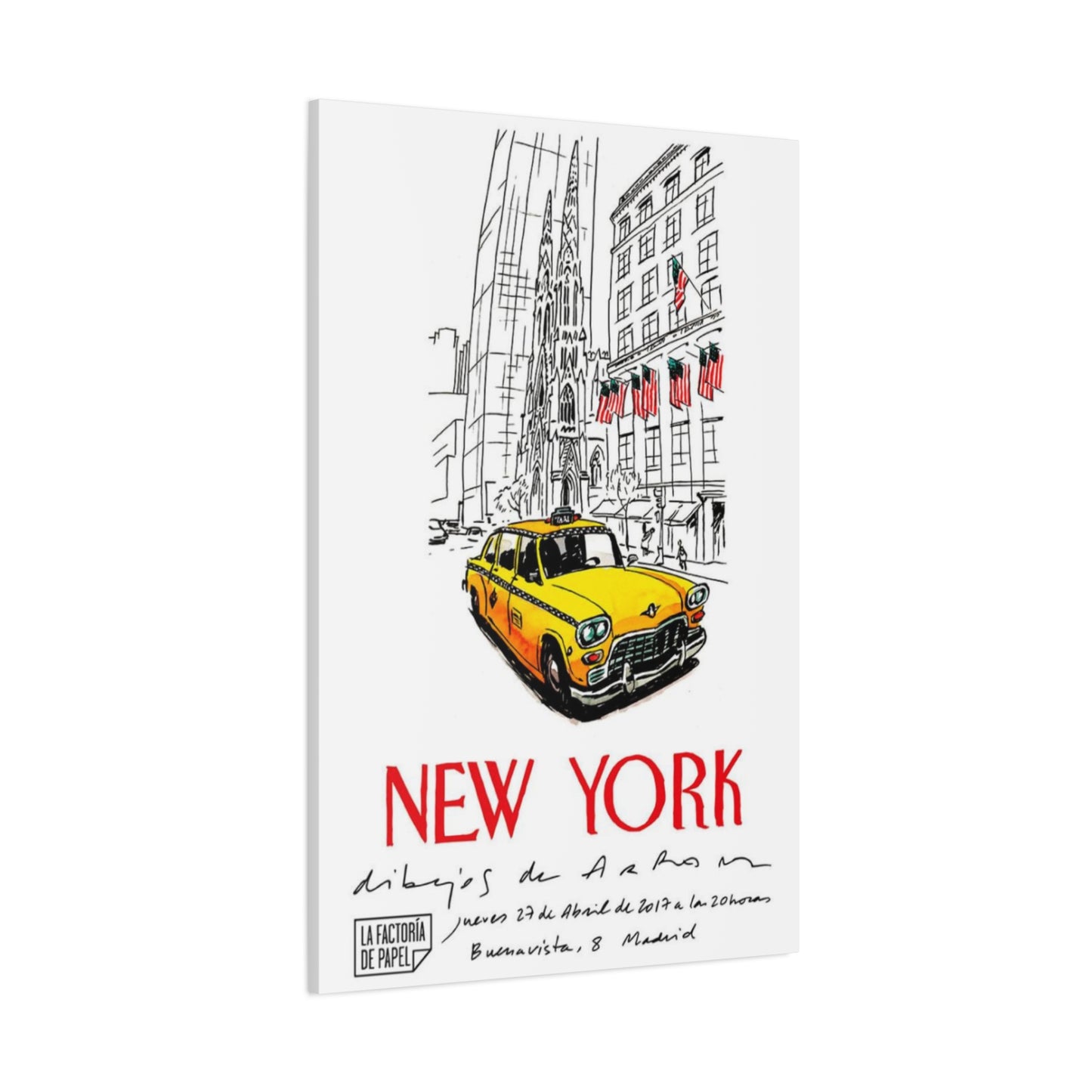 Yellow Taxi Of New York City Wall Art & Canvas Prints