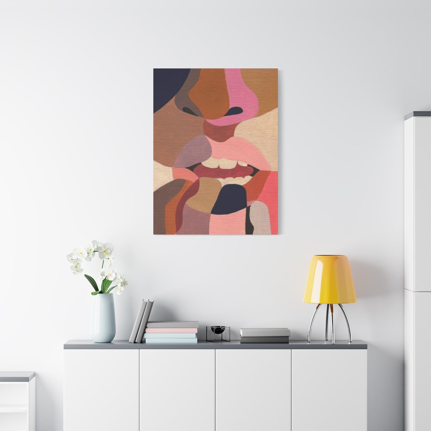 Lips Abstract Painting Wall Art & Canvas Prints