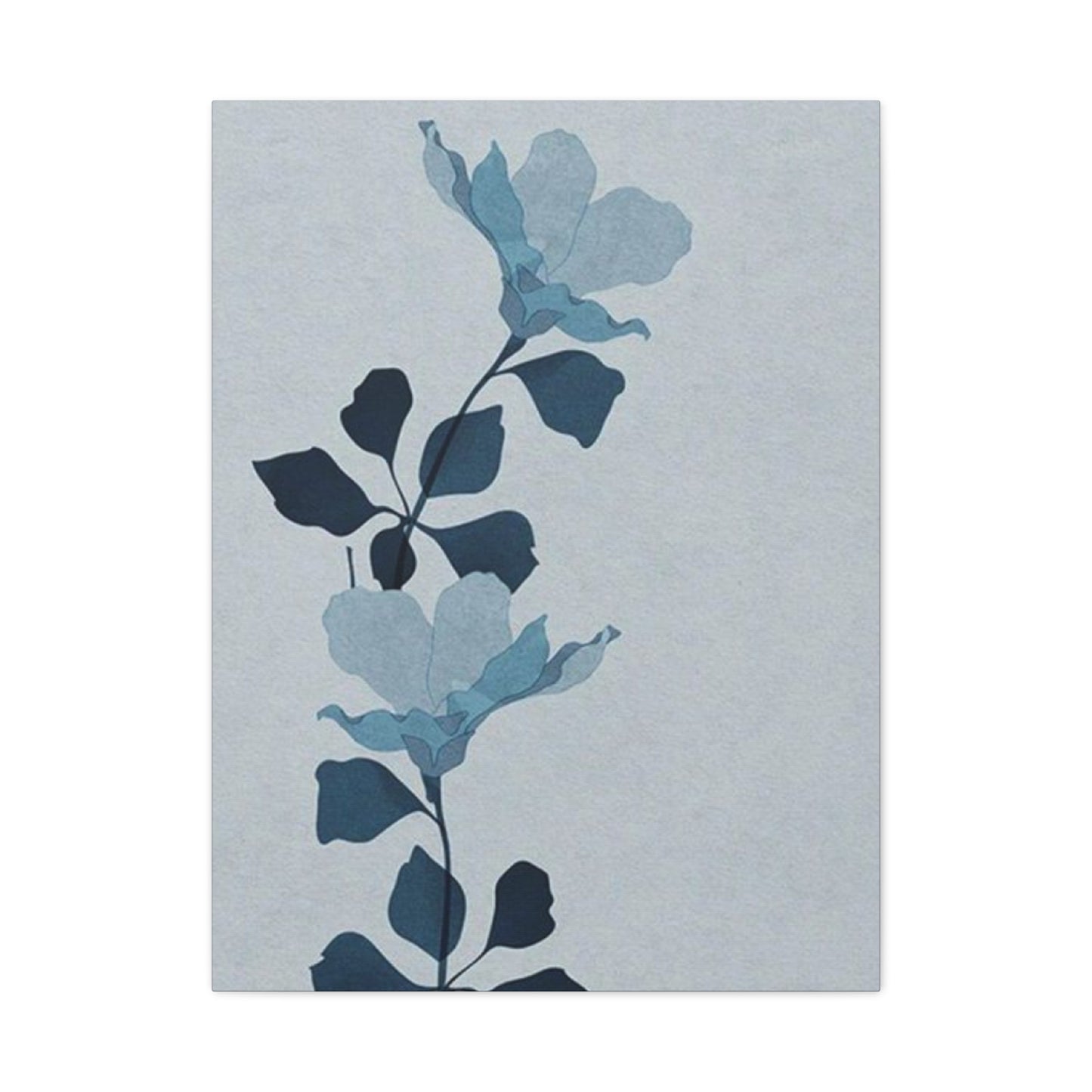 Blue Leaves Entryway Wall Art & Canvas Prints