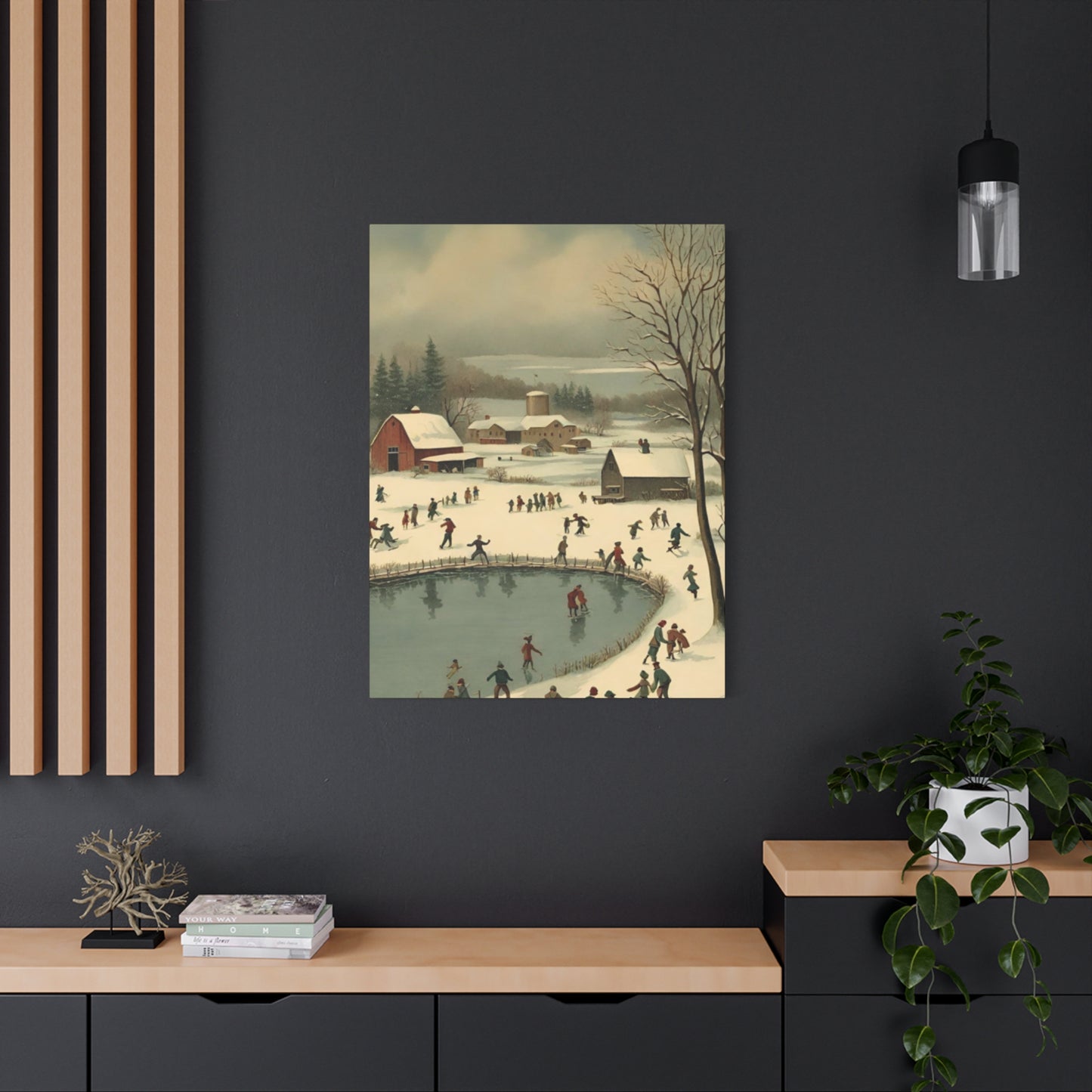 People Enjoying In Snow Wall Art & Canvas Prints