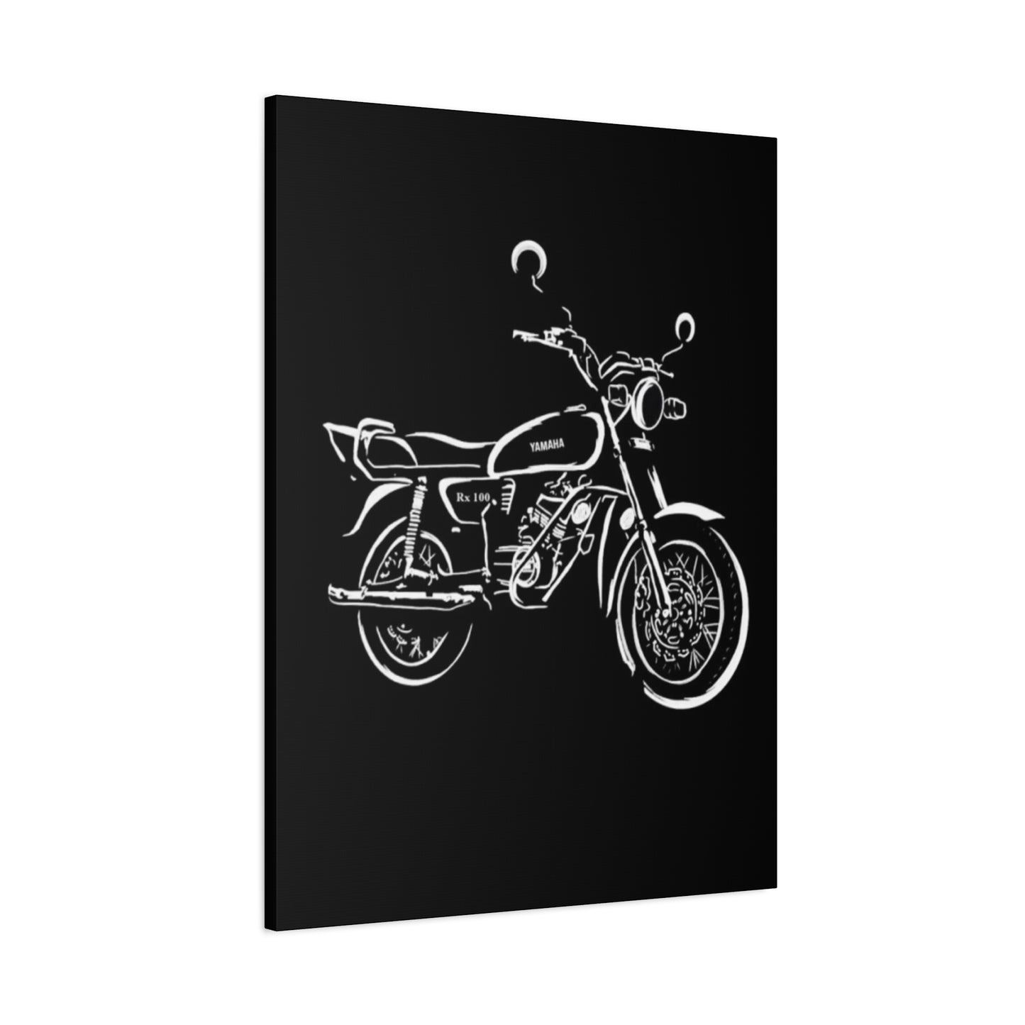 Yamaha RX100 Poster Motorcycle Wall Art & Canvas Prints