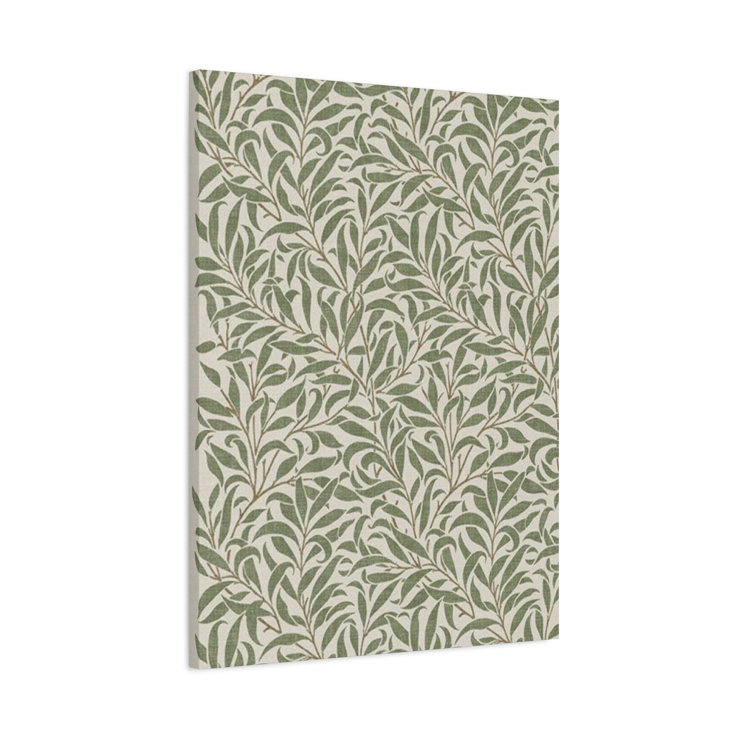 Olive Green Plant Pattern Poster Wall Art & Canvas Prints