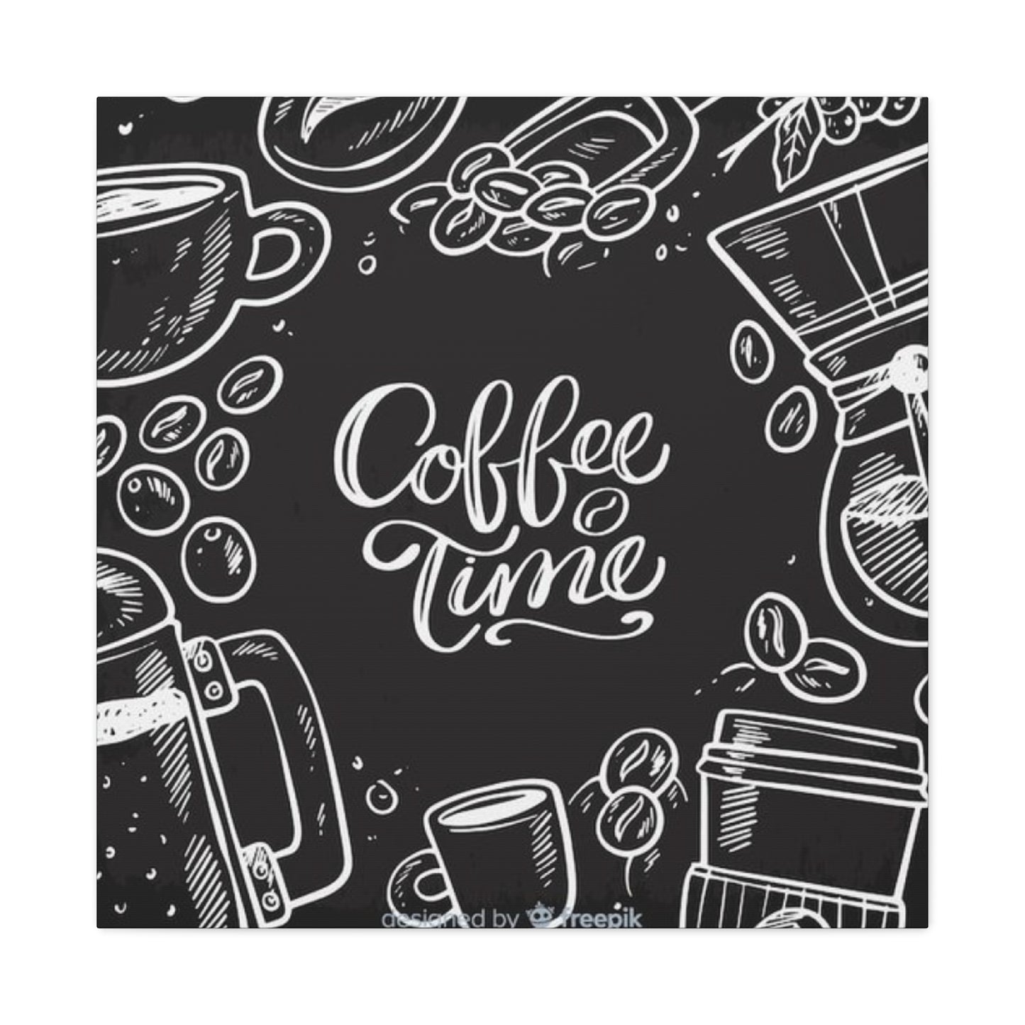 Coffee Time Chalkboard Wall Art & Canvas Prints