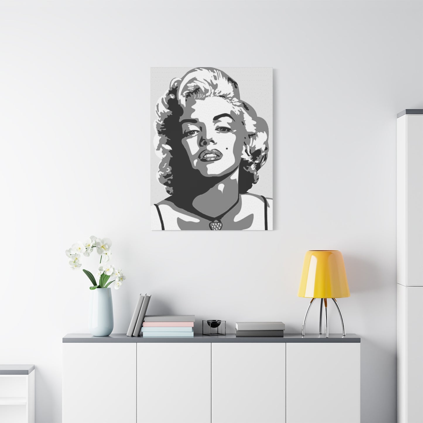 Beautiful Marilyn Monroe Candid Drawing Wall Art & Canvas Prints