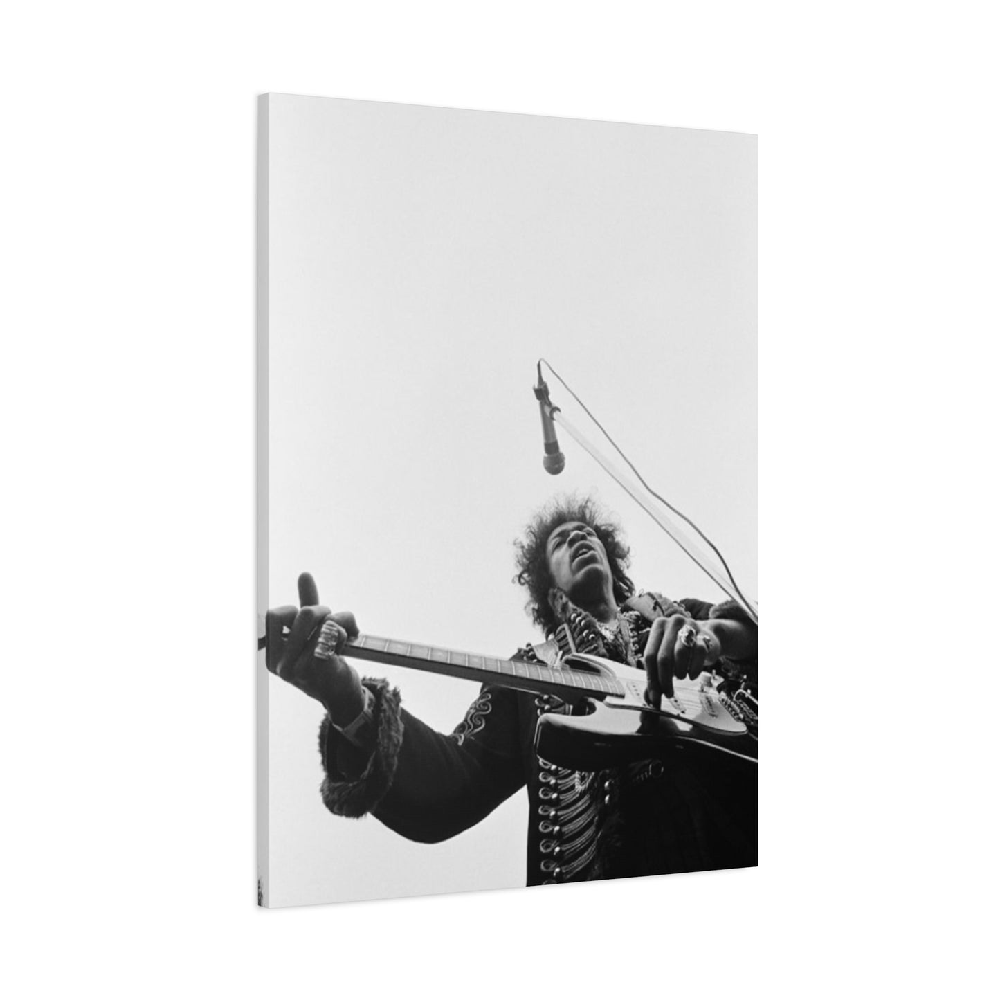 Jimi Hendrix Playing Guitar Poster Wall Art & Canvas Prints