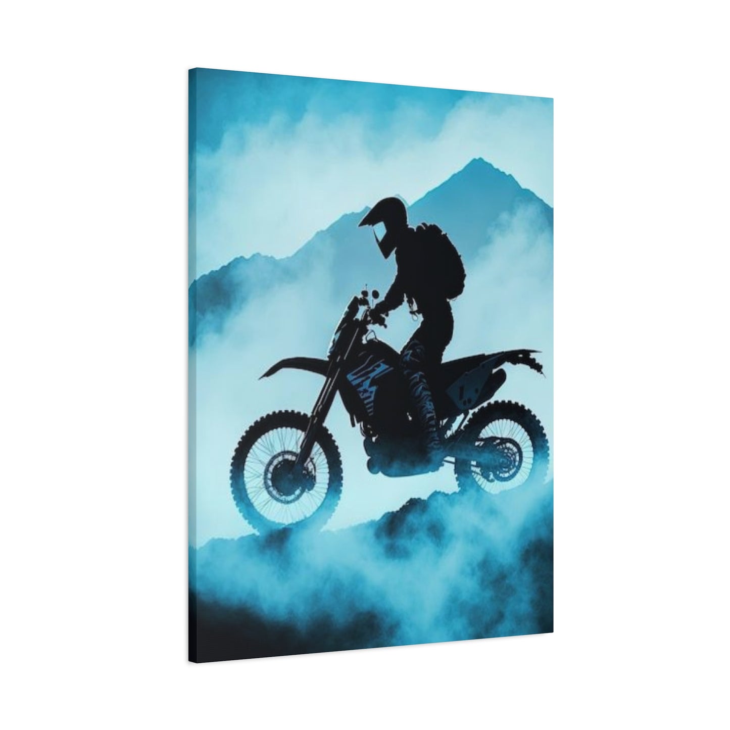 Mountain Biking Motorcycle Wall Art & Canvas Prints