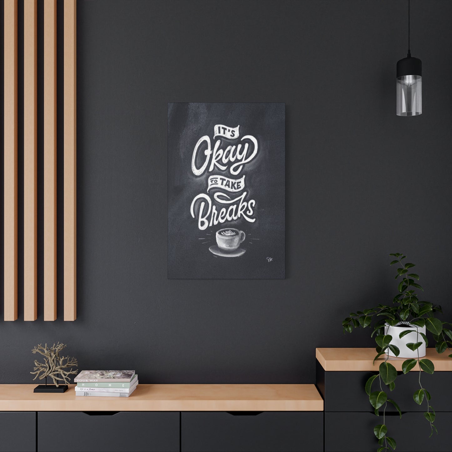 Coffee Chalkboard Wall Art & Canvas Prints