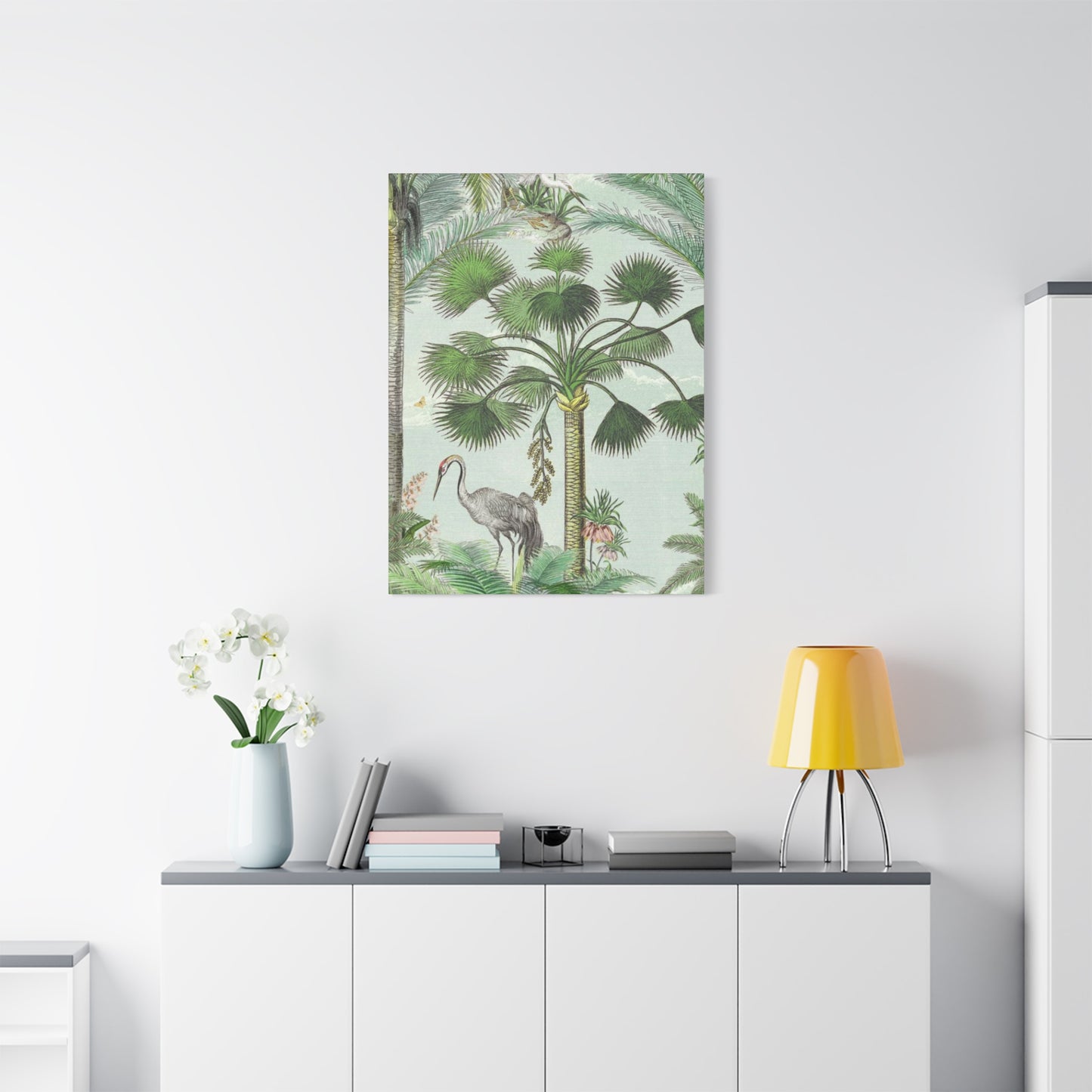 Animal & Palm Tree In Wildlife Wall Art & Canvas Prints