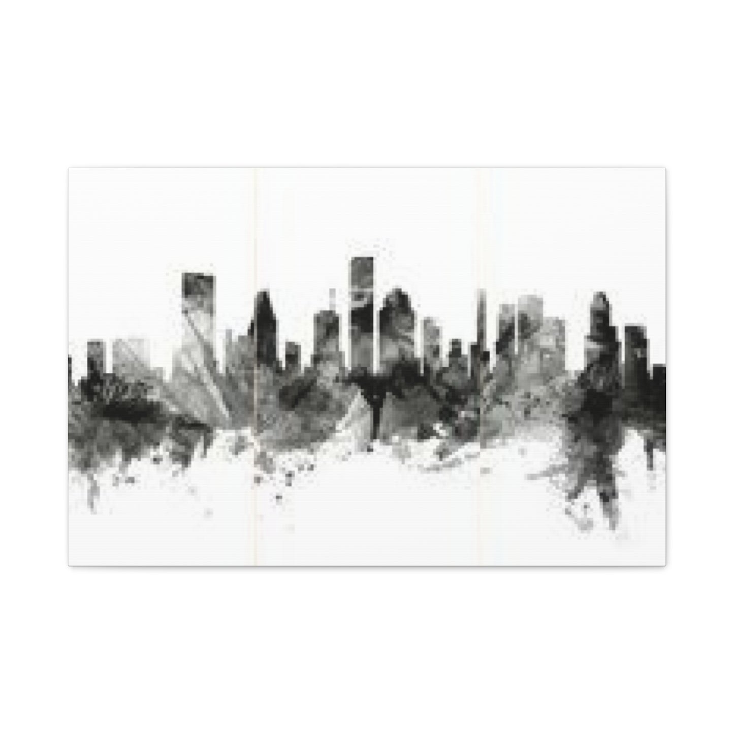 Black & White Houston Skylines Wall Art & Canvas Prints