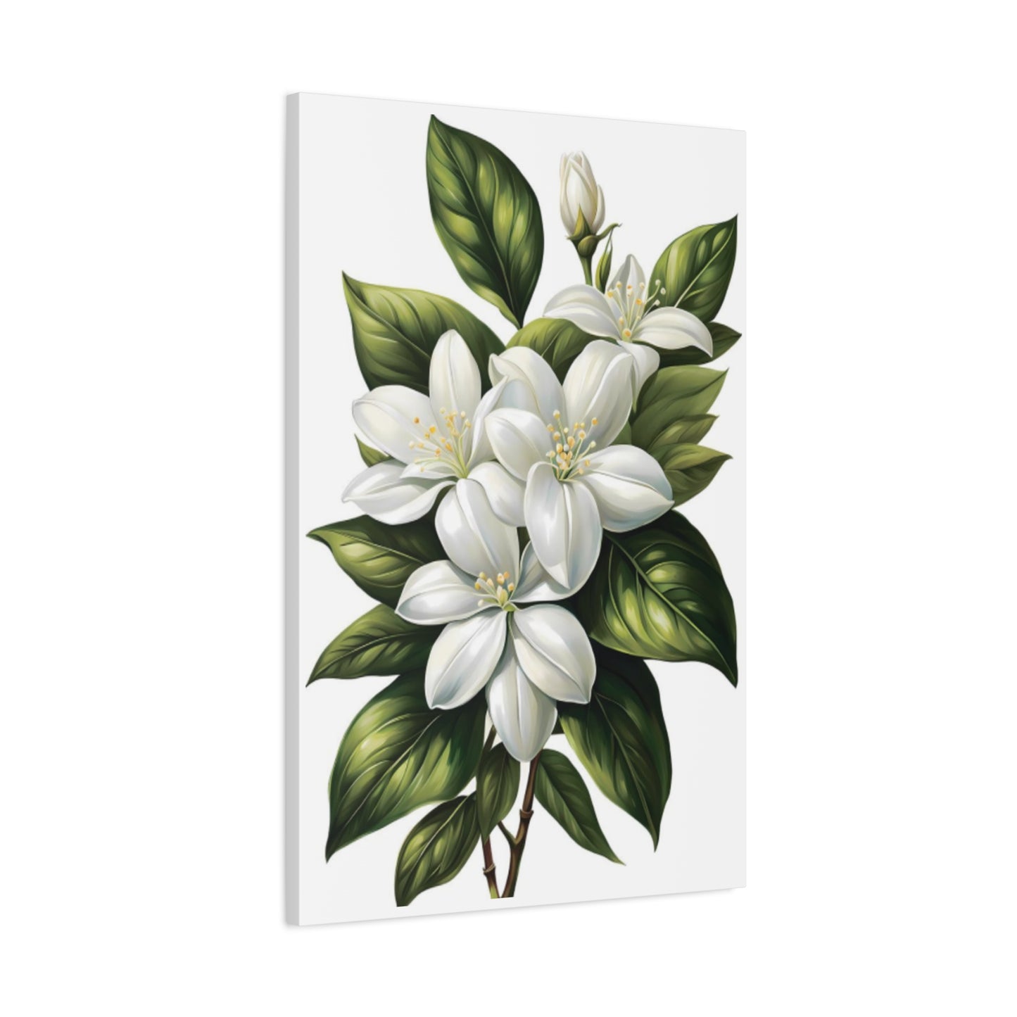 Beautiful White Magnolia Flower Painting Wall Art & Canvas Prints