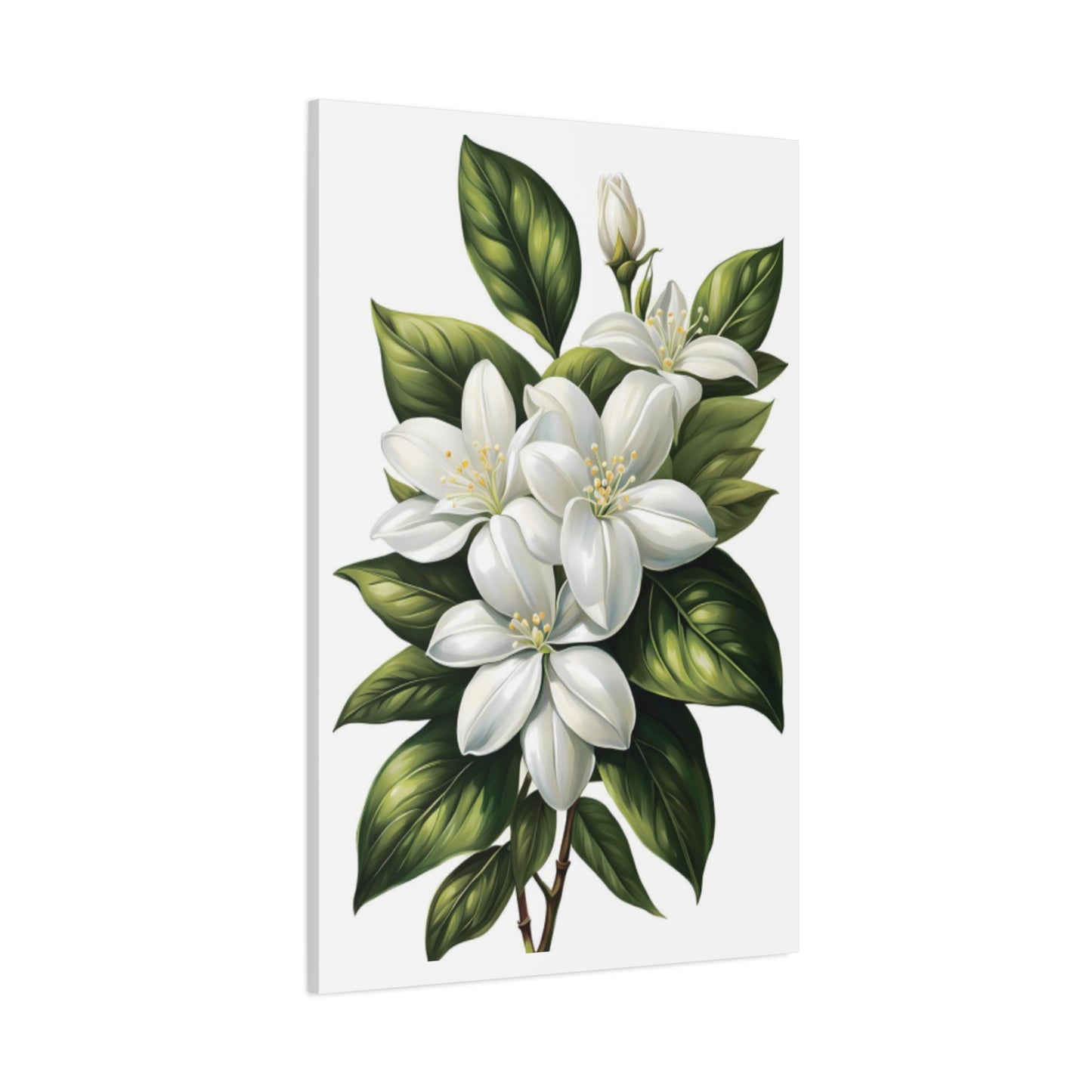 Beautiful White Magnolia Flower Painting Wall Art & Canvas Prints