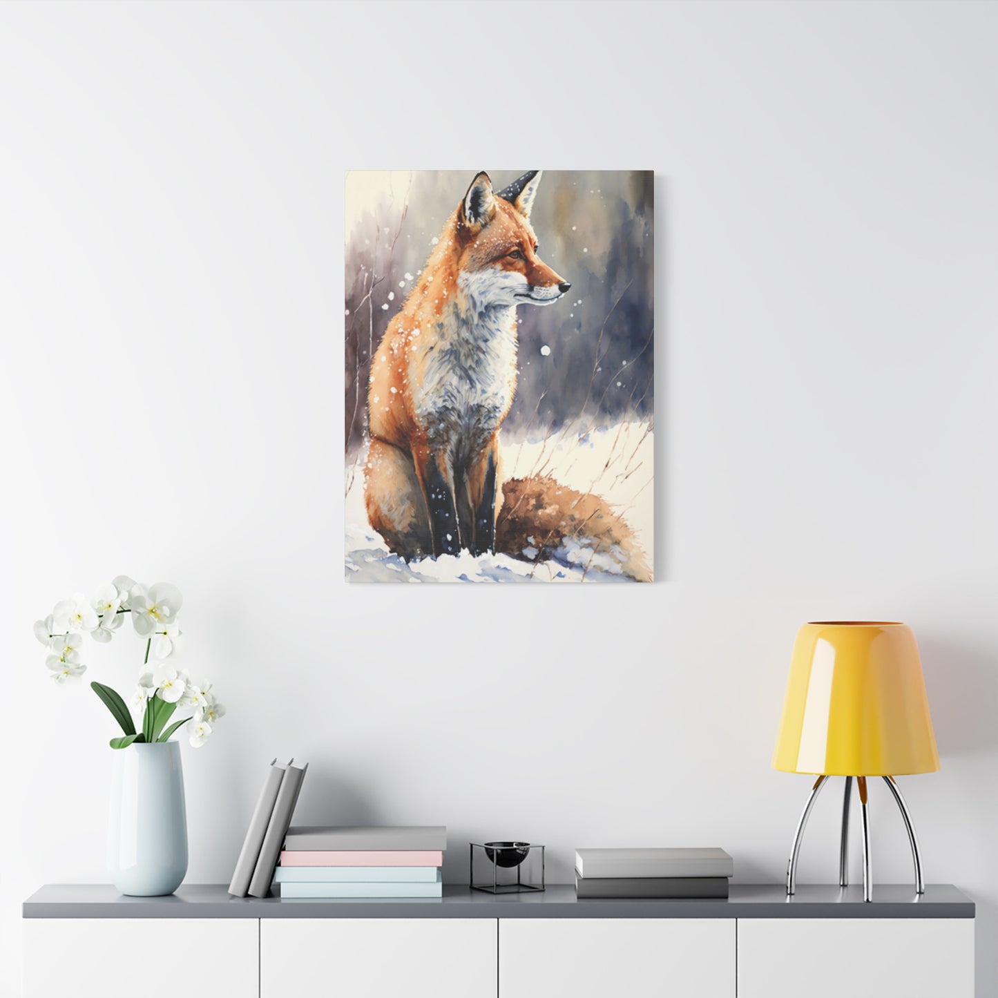 Snow Red Fox Wall Art & Canvas Prints